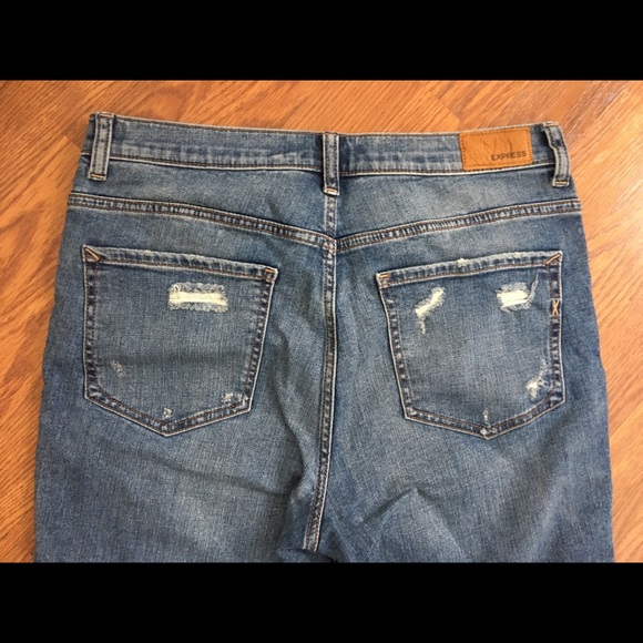 NWT Express Girlfriend High Rise Embellished jeans - Picture 4 of 4